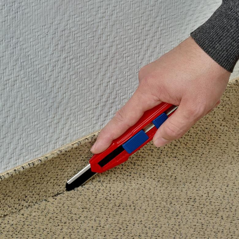 Knipex Cutix Universal Knife Stanley Knife (Red Blue, incl. 2 blades)