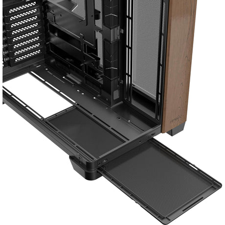 Antec c8 curve wood midi tower housing (black wood color | 2x USB-A | 1x USB-C | tempered glass)