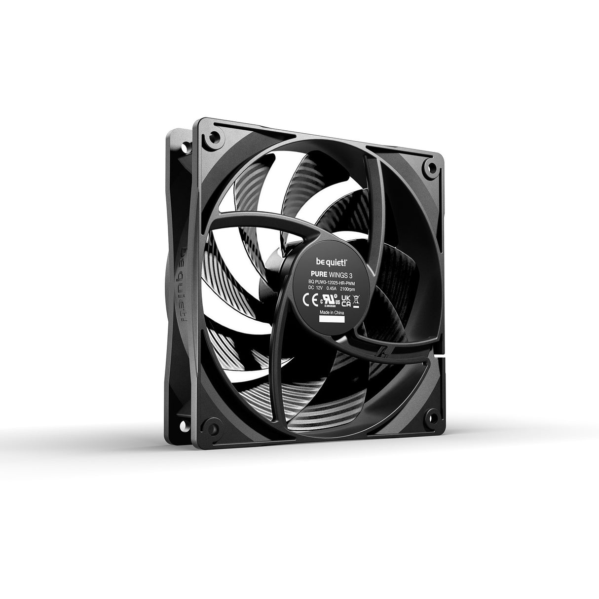 be quiet! Pure Wings 3 PWM High-Speed Case Fan (black, 120 x 120 x 25 mm)