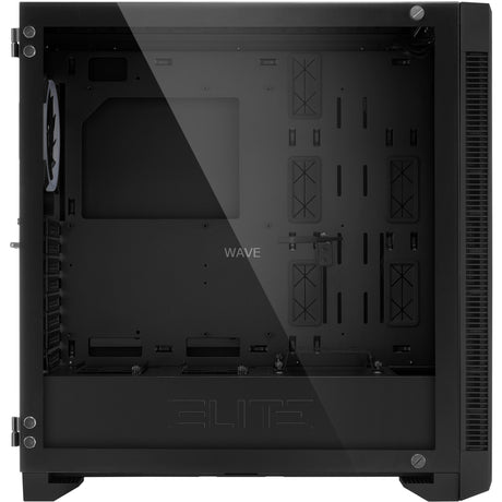 Ohišje Sharkoon elite shark ca200g big tower (črno | 4x USB-A | RGB | kaljeno steklo)