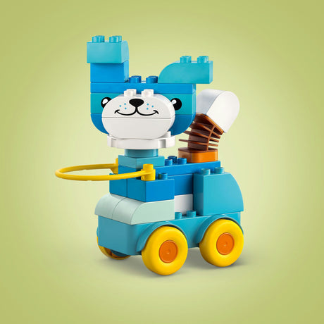 Lego Duplo 10448 3 az 1-ben Állatok kerekeken tipegő játék