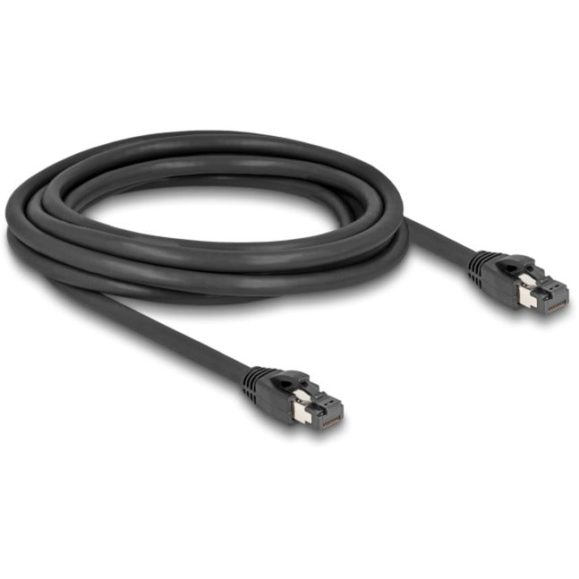 Delock sieťový kábel s ftp, rj-45 s cat.8.1 (čierny, 3 metre)