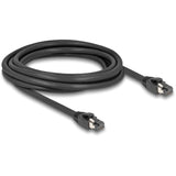 Delock sieťový kábel s ftp, rj-45 s cat.8.1 (čierny, 3 metre)
