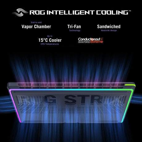 Asus rog strix g16 g615lr-s5396w 16 gaming laptop (zwart groen | core ultra 9 275hx | rtx 5070 ti | 16 gb | 1 tb ssd)