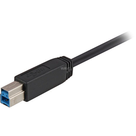 Sharkoon USB-A 3.0 > USB-B Kabel (schwarz, 5 Meter)