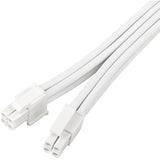 Silverstone sst-pp07e-eps8w-v2, EPS 12V 8-pin (4+4) extension cable (white, 30 centimeter)