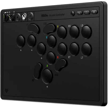8bitdo arcade controller for xbox (black, 2.4 ghz usb, xbox series x|s, xbox one, pc)