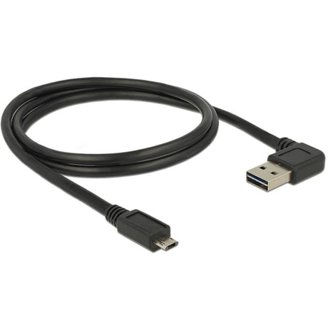 Díghlasáil éasca-usb-a 2.0 fireann > cábla fireann éasca-usb micrea-usb-b 2.0 (dubh, 1 méadar)