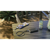 Goobay Power Bank kompakt 10.000 mah (schwaarz, 10 Ah, 1x USB-A, 1x USB-C, Stroumversuergung, Schnellladung)
