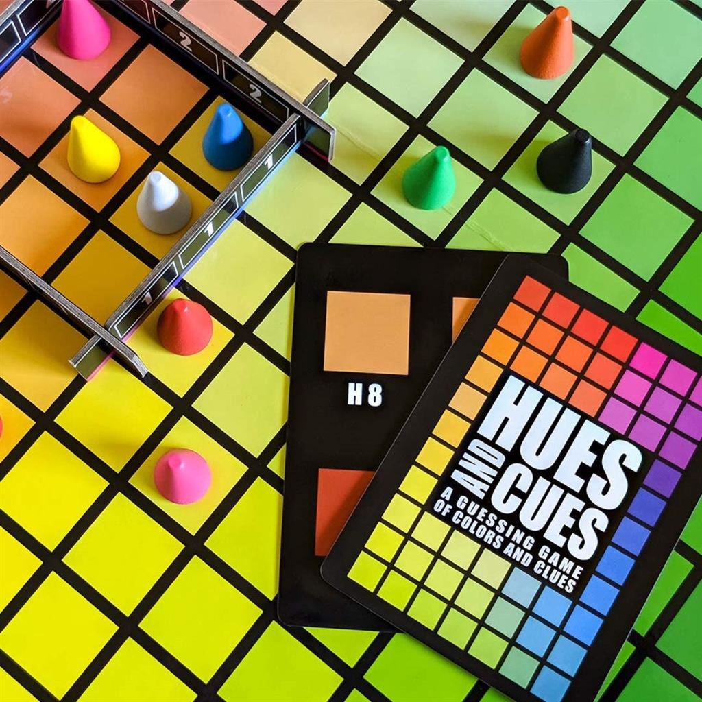 European player network hues and cues board game (English, French, 3 - 6 players, 30 minutes, from 8 years)