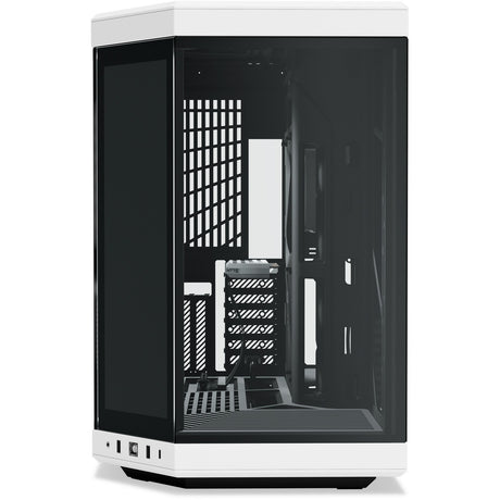 Hyte Y70 Touch Infinite Mid-Tower Case (White Black | 2x USB-A | 1x USB-C | Tempered Glass)
