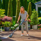 Gardena aquabrush medium roller brush, for cordless multi-cleaners wash brush (grey turquoise, 14849-20)