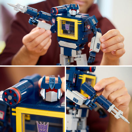 Lego ® icons transzformátorok: soundwave - transzformátor kollekció - 10358