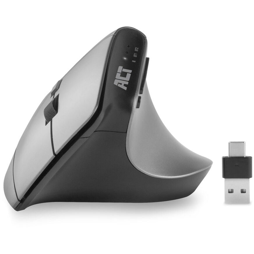 Bezdrátová ergonomická myš Act s Bluetooth a USB-C USB-A