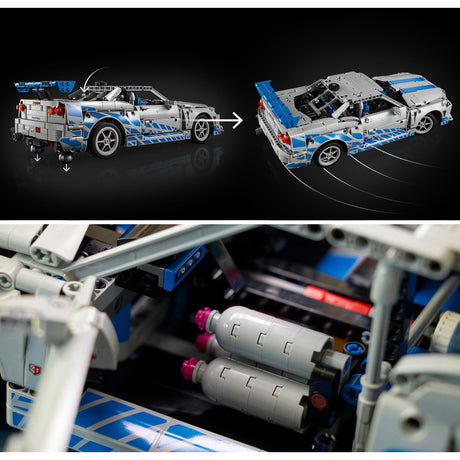 Lego ® Technic 2 Fast 2 Furious Nissan Skyline GT-R (R34) autó - 42210