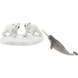 Schleich Wild Life - Polar Bear Slide Party Play Figure