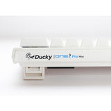 Ducky One 2 Pro Mini White Classic, gaming keyboard (white, US layout, Cherry MX Red, RGB LED, double-shot PBT, Quack Mechanics, 60%)
