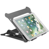 Act connectivity laptop stand, aluminum, foldable, infinitely height adjustable (black)