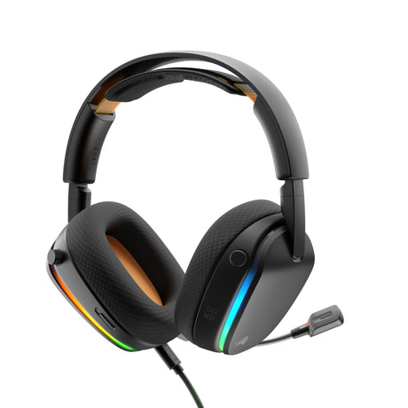 Glorious GHS Eternal RGB - Stereo RGB Gaming Headset Over-Ear Gaming Headset (Black, PC, PS5, PS4, Switch, USB-C)