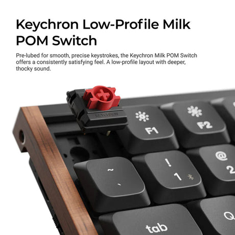 Keychron K3 Max SE QMK Wireless Custom Mechanical Keyboard (Black, US Layout (QWERTY), Milk POM Banana, 75%, RGB, Hot-swappable, 2.4 GHz | Bluetooth 5.3 | USB-C)