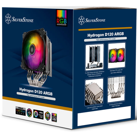 Silverstone sst-hyd120-argb-v2 processzorhűtő