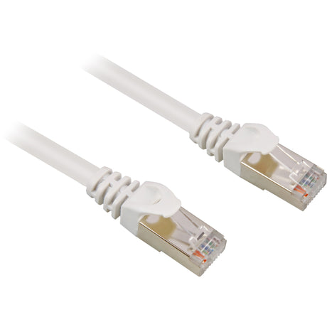 Мрежов кабел Sharkoon SFTP, RJ-45 с Cat.6 (бял, 15 метра)