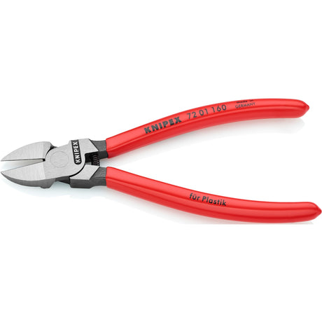 Knipex side cutting pliers for plastic | plastic coated | 160mm - 7201160