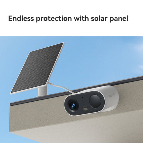 Imou Cell Go Full Color Kit Security Camera (White, 100% Wireless, with Solar Panel)