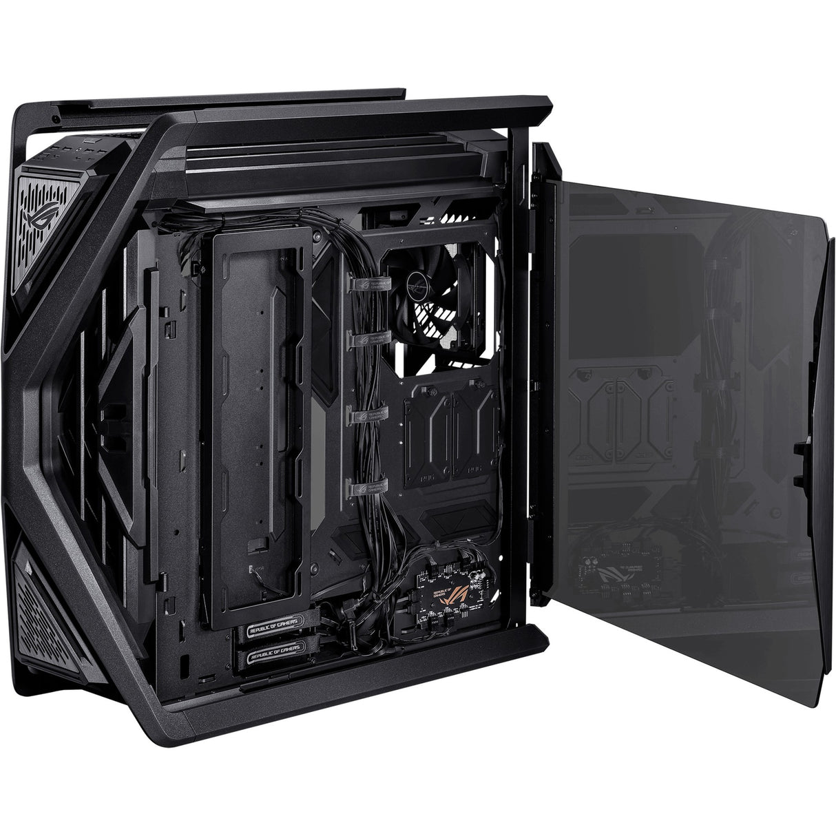 Asus rog hyperion gr701 big tower behuizing (zwart | 4x usb-a | 2x usb-c | rgb | tempered glass)