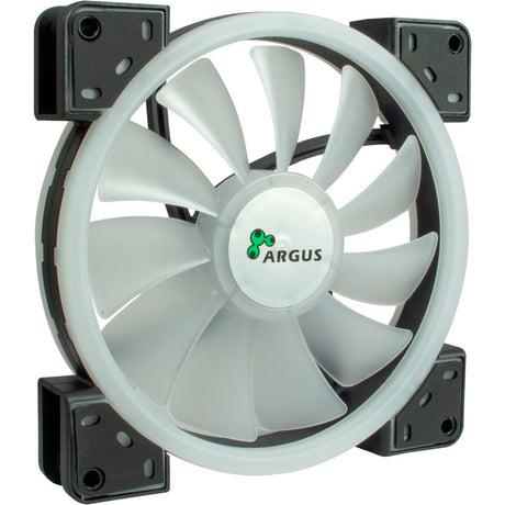 Inter-tech argus rs-141 rgb case fläkt (svart, 140 x 140 x 25 mm, pwm)