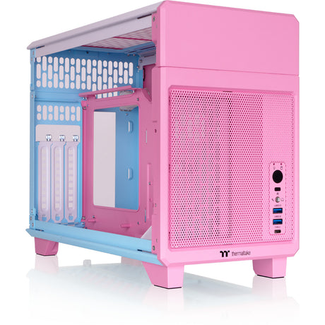 Thermaltake TR100 Bubble Pink Mini Tower Case (Pink | 2x USB-A | 1x USB-C)