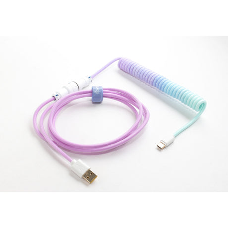 Ducky coiled cable v2 - azure cable