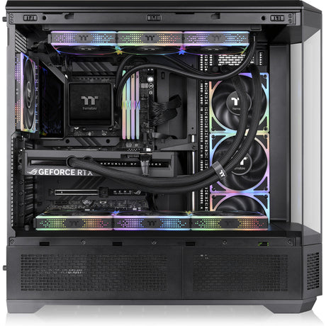Thermaltake View 600 TG Big Tower Case (Black | 2x USB-A | 1x USB-C | Tempered Glass)