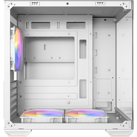 Antec cx60m argb mini tower housing (white | 3x usb-a | rgb | tempered glass)