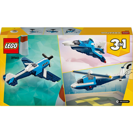 Lego creator 3-in-1 - luchtvaart: racevliegtuig constructiespeelgoed (31160)