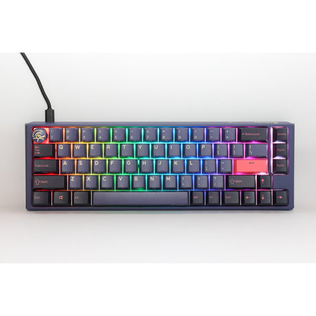 Ducky One 3 Cosmic Blue SF, keyboard (dark blue, US layout, Cherry MX Brown, RGB LED, double-shot PBT, hot-swappable, Quack Mechanics, 65%)