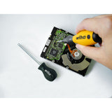 Wiha TorqueVario-S ESD Torque Screwdriver Set (Black Yellow, 0.4 - 1.0 Nm, 14-piece, incl. box)
