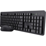 Trust Ody II Silent Wireless Tastatur a Maus Set Desktop Set (schwaarz, US Layout (QWERTY), Membran, 100%, 800 dpi - 1.600 dpi)