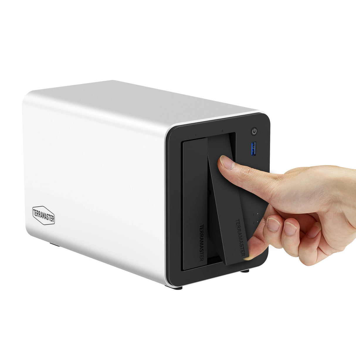 Terramaster F2-425 Plus NAS (white, 2x 5GbE, HDMI, USB)