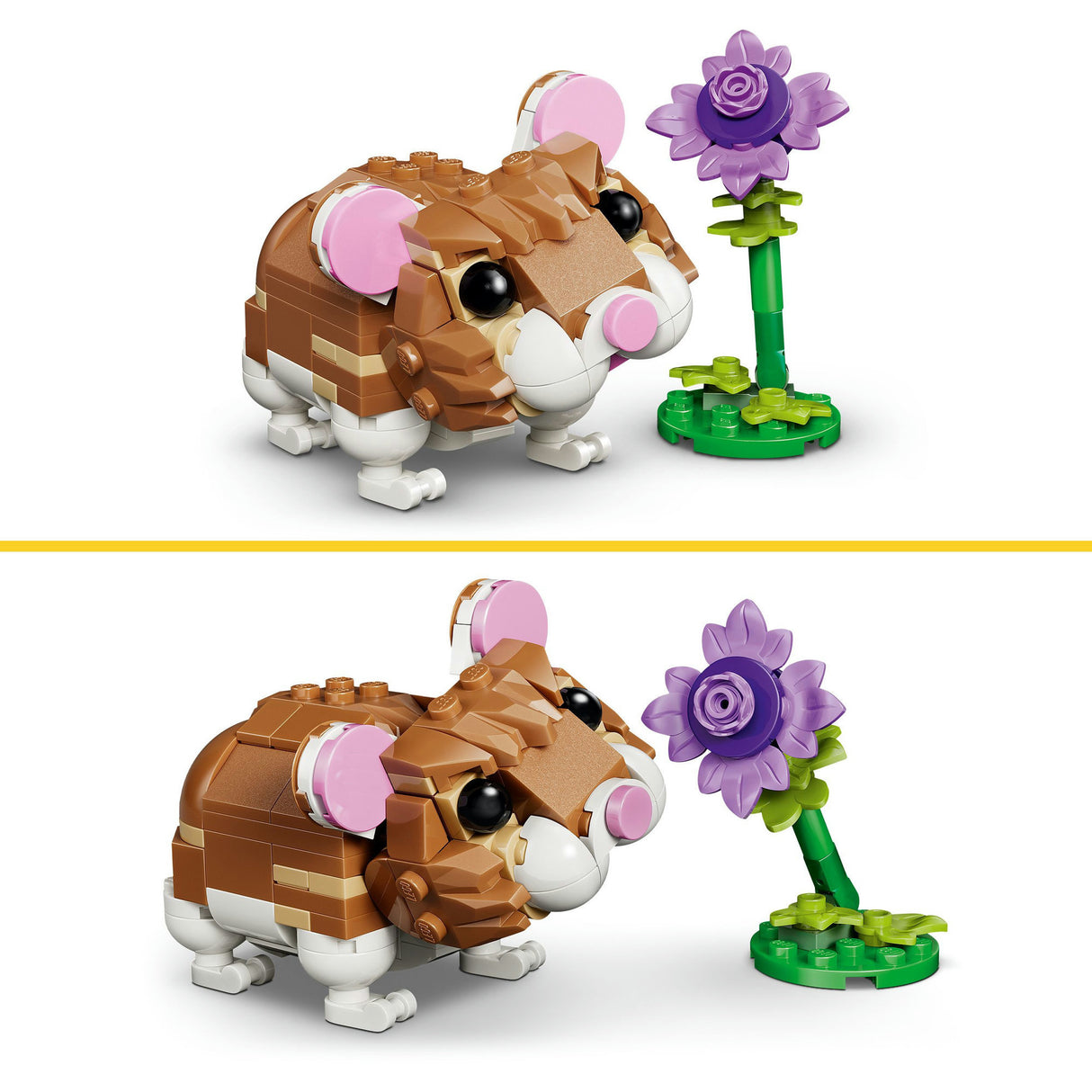 Lego creator 31376 cute hamster with flower