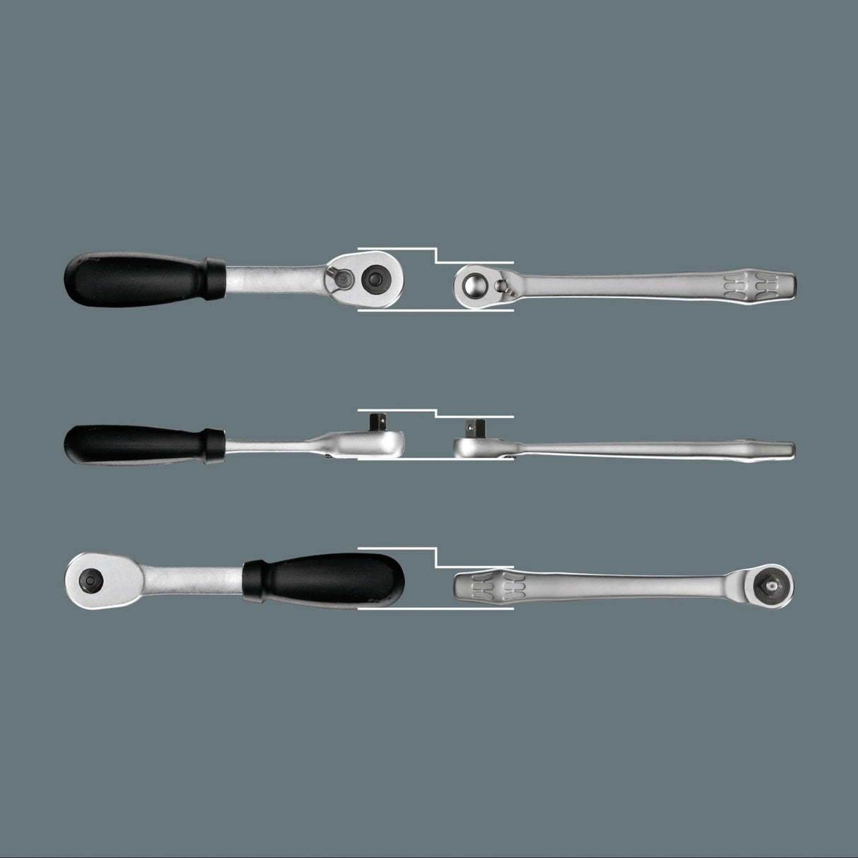 Wera 8100 SC 11 Zyklop Metalliräikkäsarja