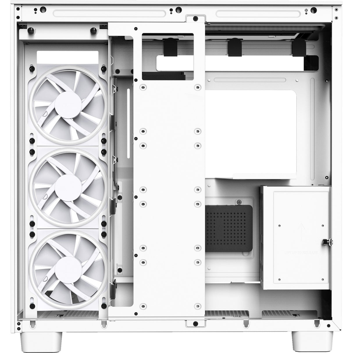 Nzxt H9 Elite Midi Tower Case (White | 2x USB-A | 1x USB-C | RGB | Tempered Glass)