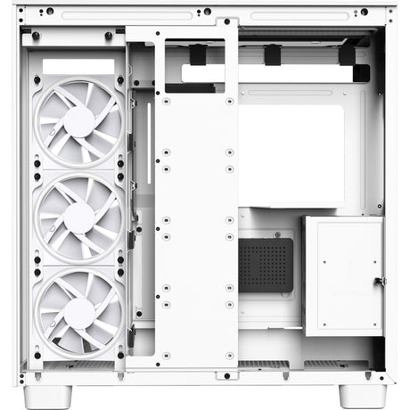 Nzxt H9 Elite Midi Tower Case (White | 2x USB-A | 1x USB-C | RGB | Tempered Glass)