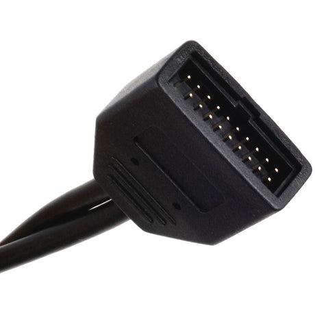 Silverstone g11303050-rt, USB 2.0 (internal) 9pin > USB 3.0 (internal) 19pin adapter (black)