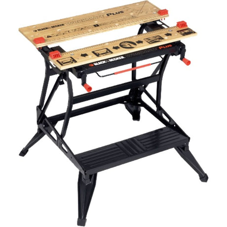 Black+decker wm825 workmate folding workbench | h 620 800mm, vert. clamp - wm825-xj