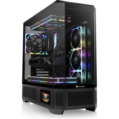 Thermaltake View 600 TG Big Tower Case (Black | 2x USB-A | 1x USB-C | Tempered Glass)
