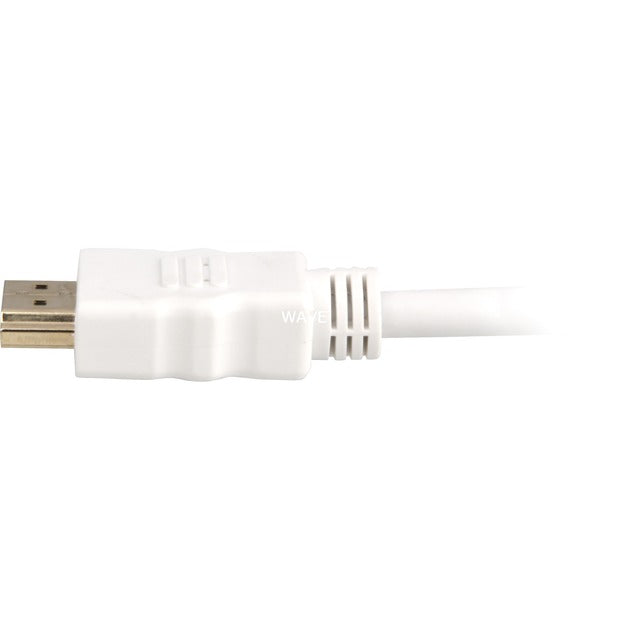 Sharkoon high-speed HDMI cable with Ethernet (white, 2 meters, 4k, gold-plated)
