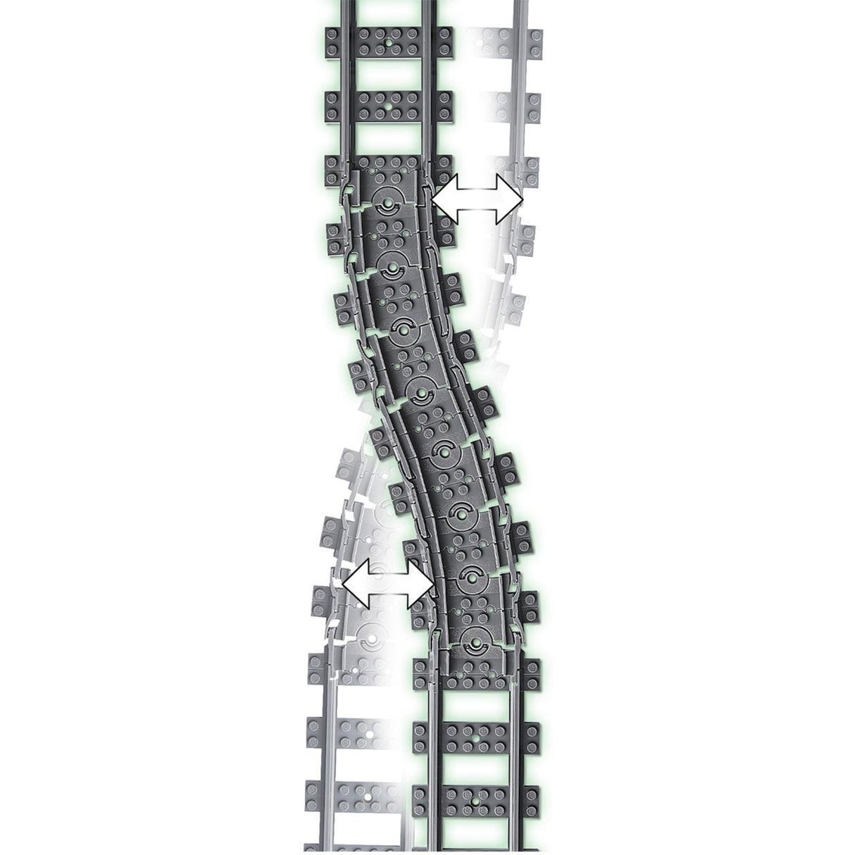 Lego city train tracks 60205