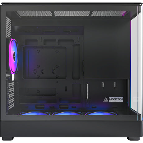 Montech King 15 Pro Midi Tower Case (Black | 2x USB-A | 1x USB-C | RGB | Window)