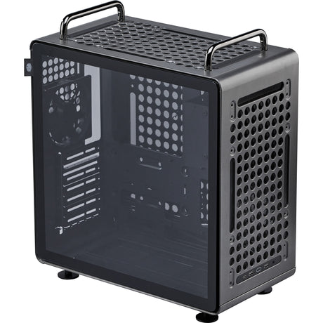 Cooler Master Qube 540 Stardust Iron Midi Tower Case (Black | 2x USB-A | 1x USB-C | Tempered Glass)